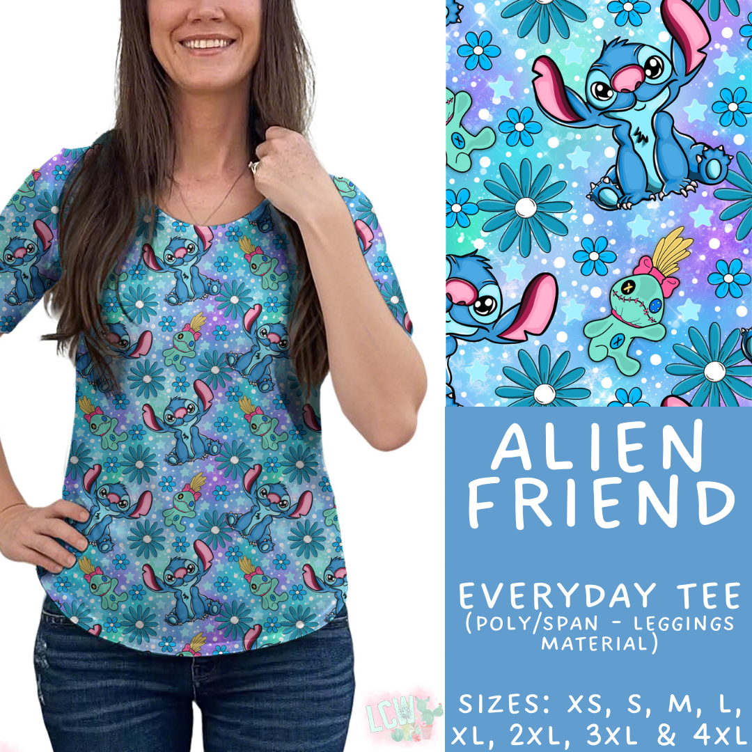 Batch #472 - Magical Faves 16 - Closes 1/5 - ETA late Feb - Alien Friend Everyday Tee