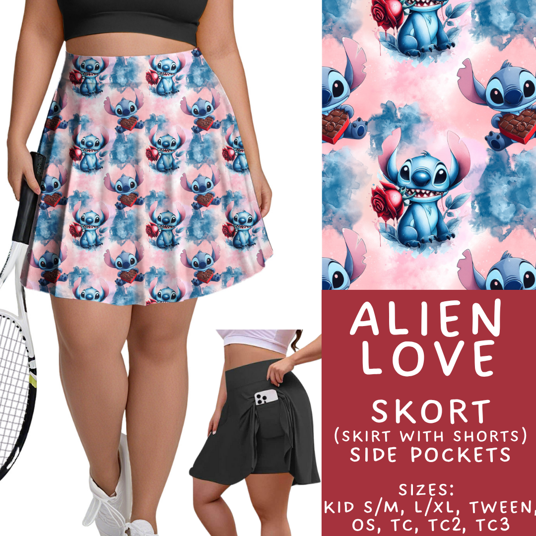 Batch #457 - Magical Character Love Collection - Closes 12/1 - ETA mid Jan - Alien Love Skort