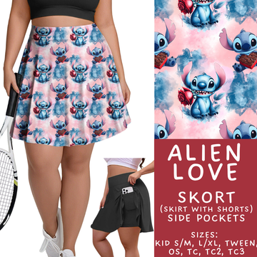Batch #457 - Magical Character Love Collection - Closes 12/1 - ETA mid Jan - Alien Love Skort