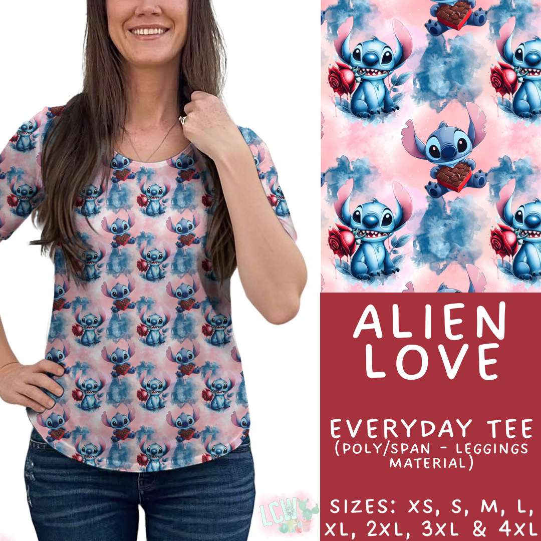 Batch #457 - Magical Character Love Collection - Closes 12/1 - ETA mid Jan - Alien Love Everyday Tee