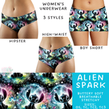 Ready to Ship - Alien Spark Women's Underwear - High Waist - T3