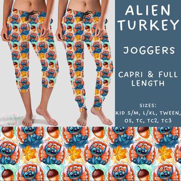 Batch #210 - Magical Fall - Closes 10/4 - ETA mid Nov - Alien Turkey Full and Capri Length Joggers