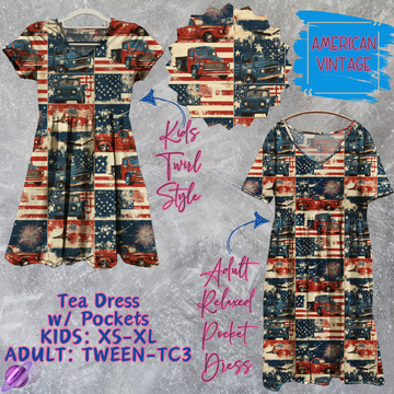 AMERICAN VINTAGE - Adult & Kids - Tea Dress Run- Preorder Closing 5/13