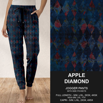 B319 - Preorder Apple Diamond Joggers (Closes 11/01. ETA: early Jan.)
