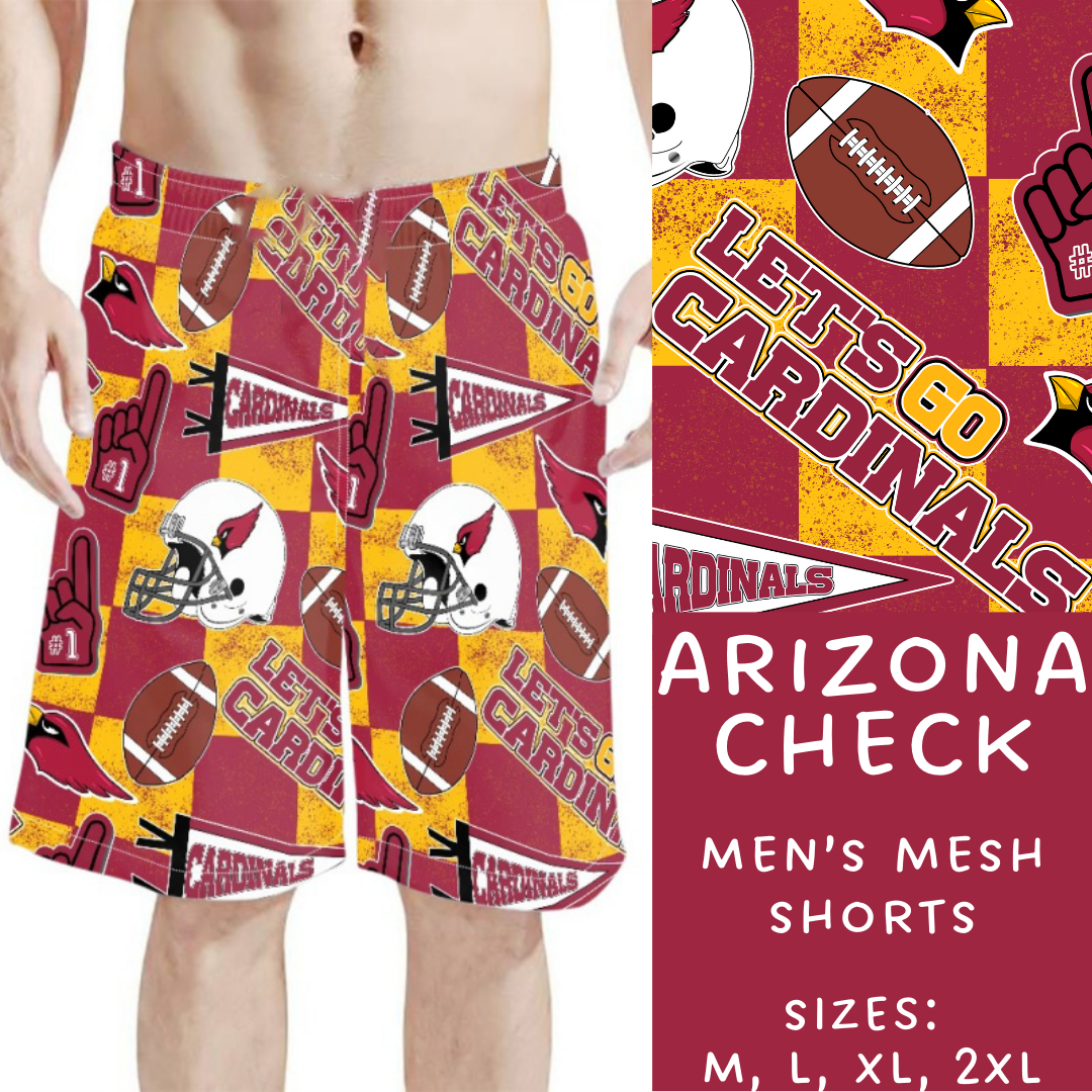 Batch #211 - Men's Shorts - Closes 10/7 - ETA mid/late Nov - Arizona Check Men's Shorts