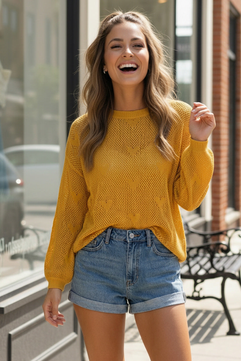 Heart of Gold Lightweight Knit