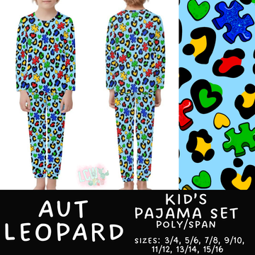 Batch #344 - Family Pajama Party - Closes 5/23 - ETA late July - Aut Leopard Kid's Pajama Sets