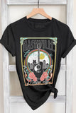 Black Cotton Nashville Graphic Knit Tee