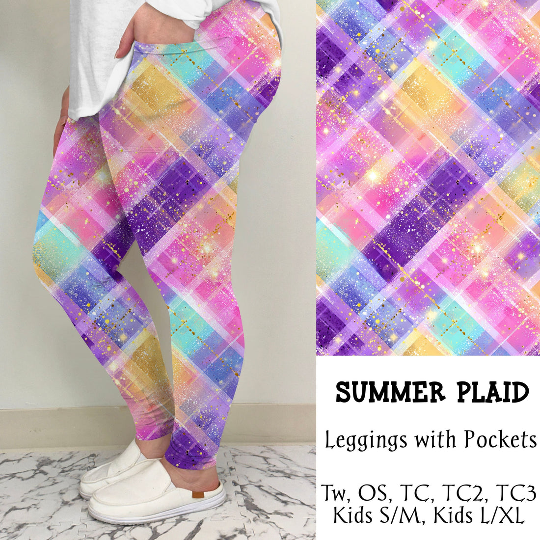 Summer Plaid Leggings/Joggers | Run ends 3/8| ETA 42 Days