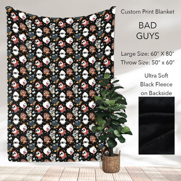 B186 - Pre-Order Bad Guys Fleece Blanket (Closes 10/04. ETA: early Dec)