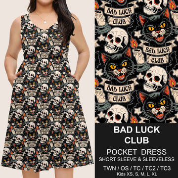 B302 - Preorder Bad Luck Club Pocket Dress (Closes 7/24. ETA: early Oct.)