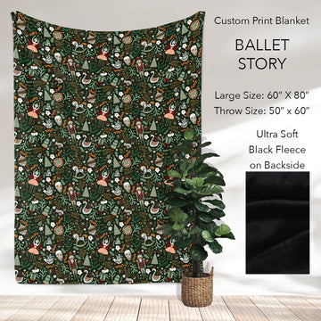 B186 - Pre-Order Ballet Story Fleece Blanket (Closes 10/04. ETA: early Dec)