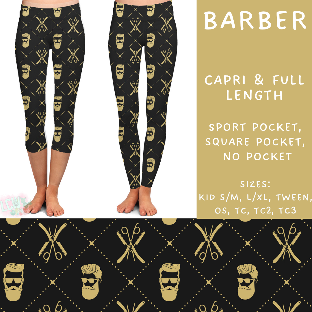 Batch #248 - Careers Collection - Closes 12/4 - ETA late Jan - Barber Full and Capri Length Leggings