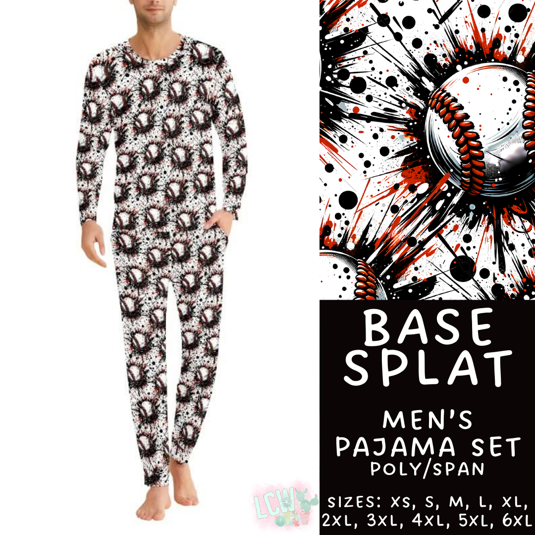 Batch #344 - Family Pajama Party - Closes 5/23 - ETA late July - Base Splat Men's Pajama Set