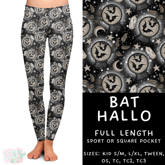 Ready to Ship - Bat Hallo Full Length Legging - Sport Pocket TC