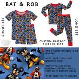 Ready to Ship Bat & Rob Bamboo Short Sleeper Set - 5T, 6T & 7T