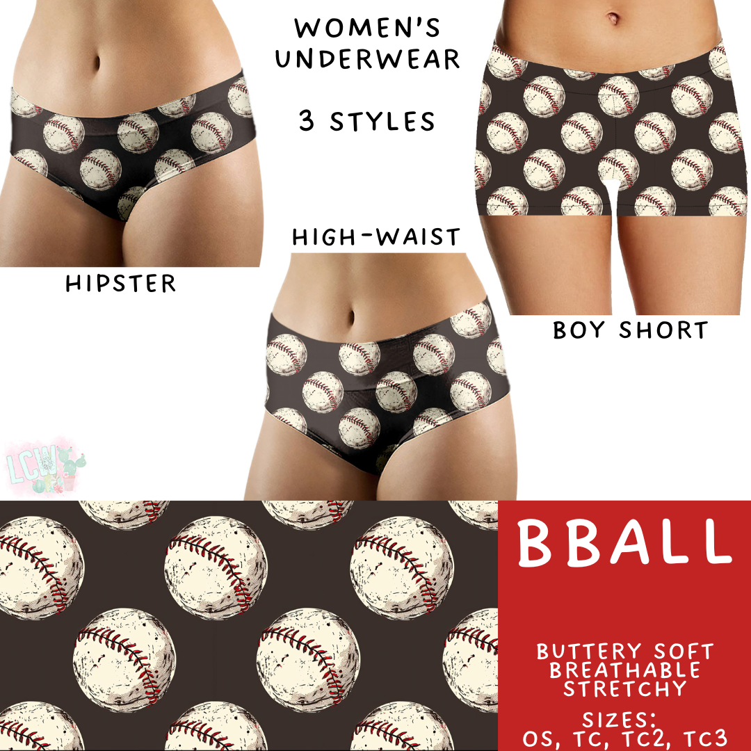 Batch #473 - Comfortable Underwear 5 - Closes 1/9 - ETA early March - BBall Women's Underwear