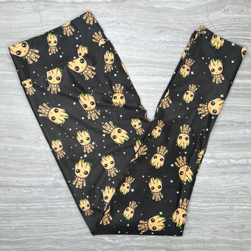 Baby Groot Print Leggings