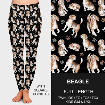 B189 - Preorder Beagle Leggings w/ Pockets (Closes 10/25. ETA late Dec.)