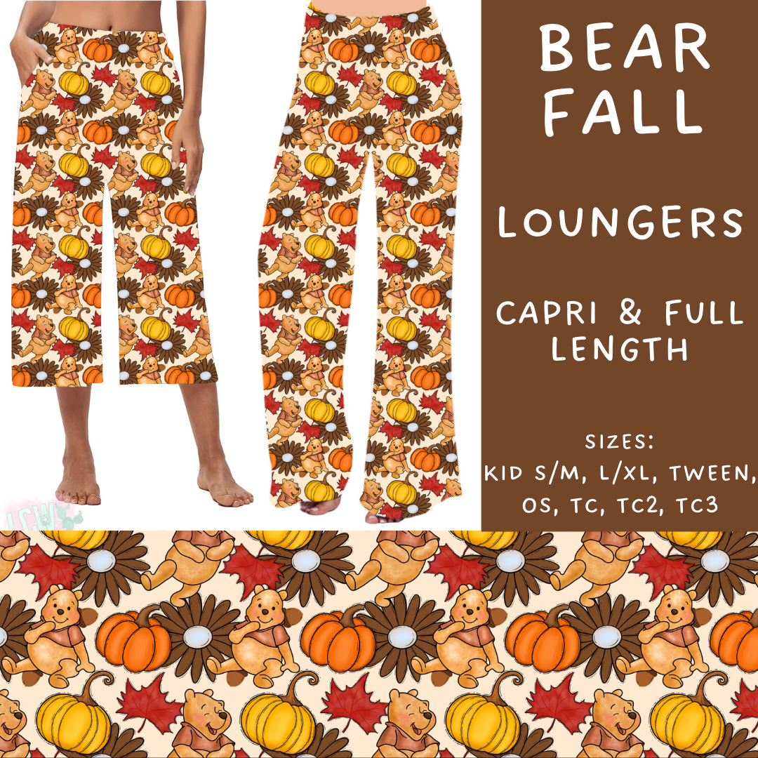 Batch #210 - Magical Fall - Closes 10/4 - ETA mid Nov - Bear Fall Capri and Full Length Loungers