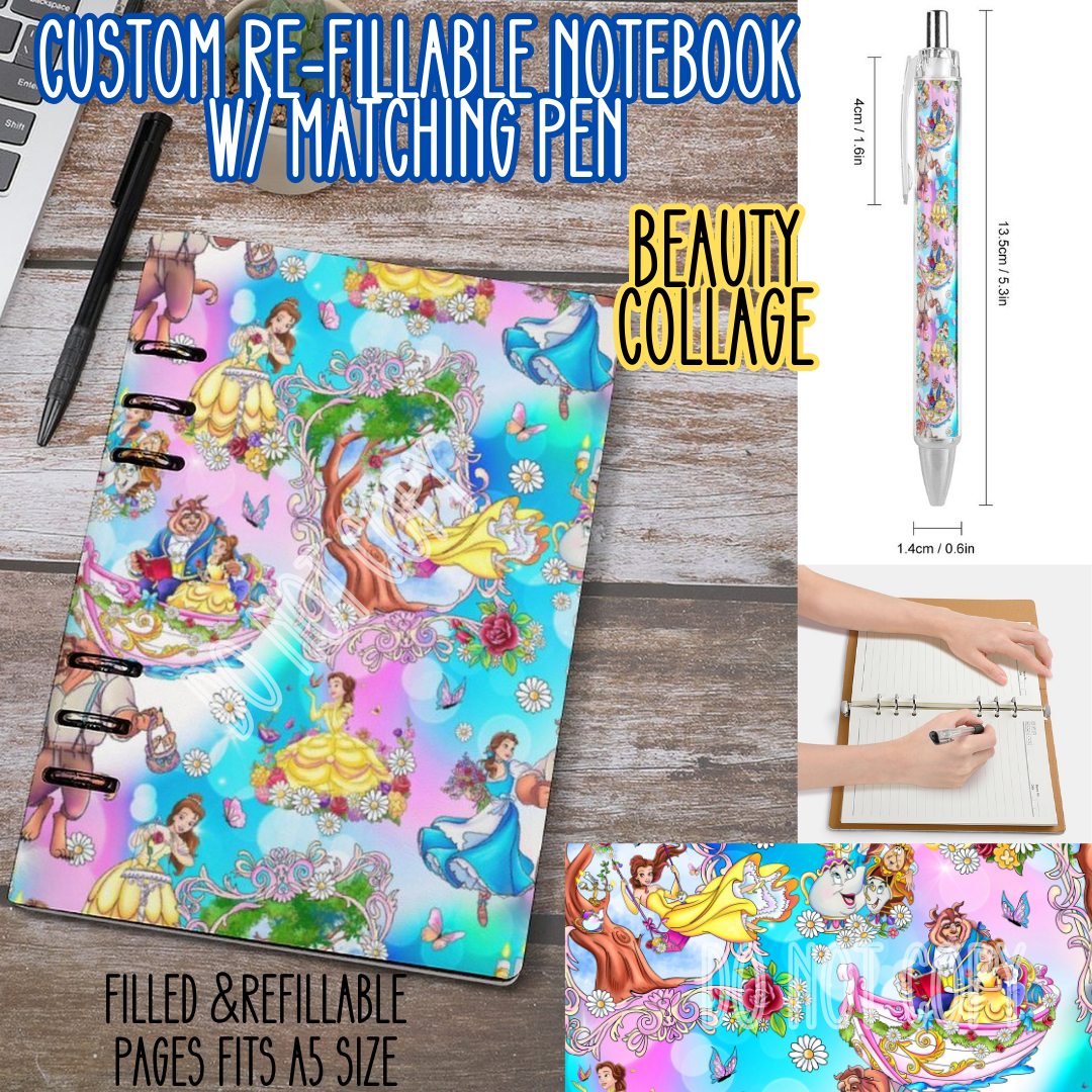 BEAUTY COLLAGE -Matching A5 Notebook & Pen Set Round 4 Preorder Closing 5/17