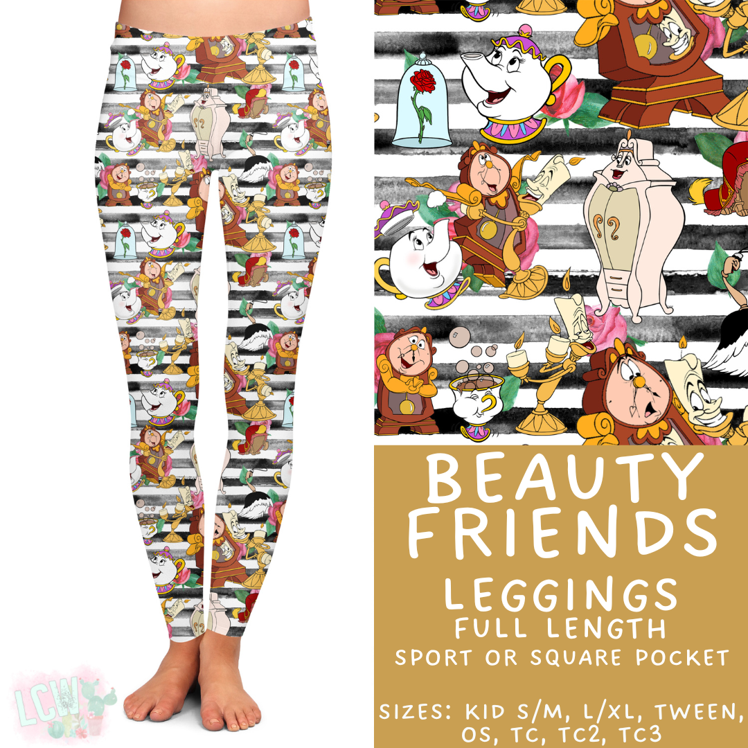 Ready to Ship - Beauty Friends Full Length Leggings - Sport Pocket TC & TC2