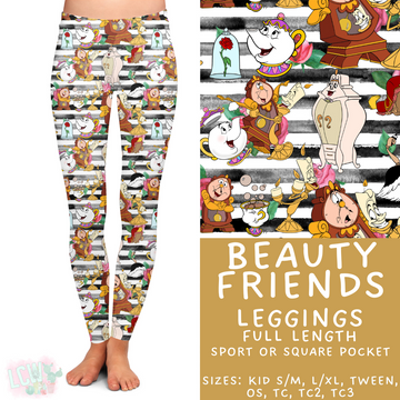 Ready to Ship - Beauty Friends Full Length Leggings - Sport Pocket TC & TC2