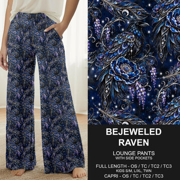 B319 - Preorder Bejeweled Raven Lounge Pants (Closes 11/01. ETA: early Jan.)