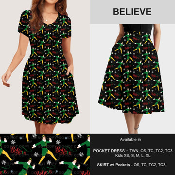 B183 - Preorder Believe Dress/Skirt with Pockets (Closes 10/02. ETA: early Dec)