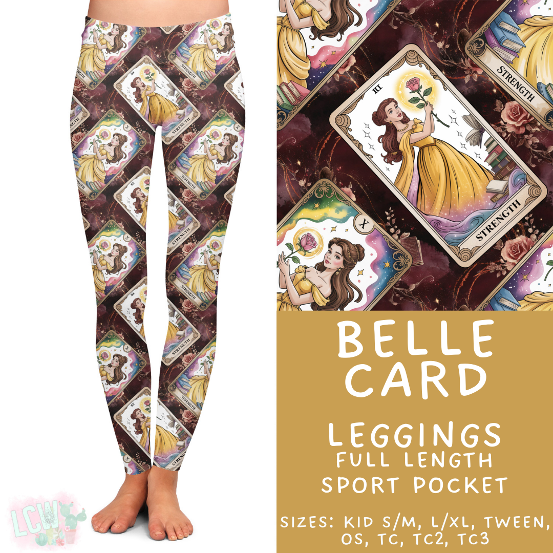 Batch #474 - Princess Tarot - Closes 1/12 - ETA early/mid March - Belle Card Full Length Leggings