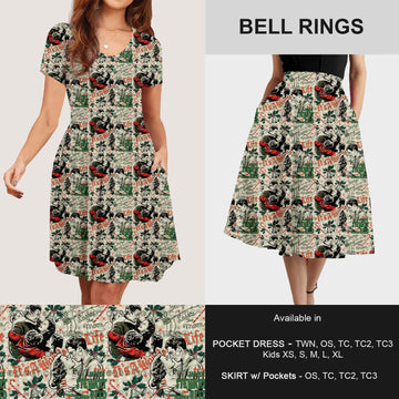 B183 - Preorder Bell Rings Dress/Skirt with Pockets (Closes 10/02. ETA: early Dec)