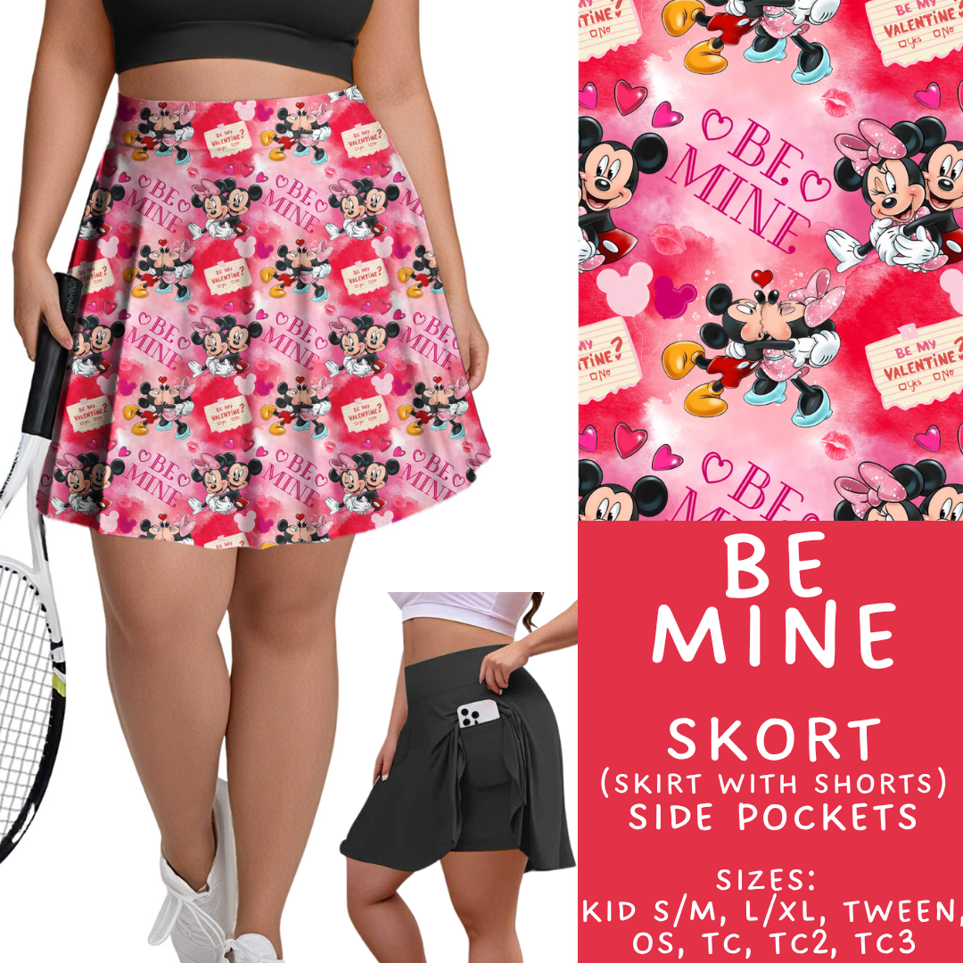 Batch #457 - Magical Character Love Collection - Closes 12/1 - ETA mid Jan - Be Mine Skort