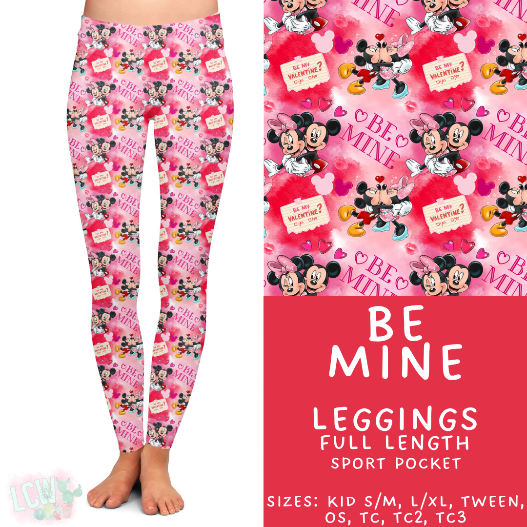 Batch #457 - Magical Character Love Collection - Closes 12/1 - ETA mid Jan - Be Mine Full Length Leggings
