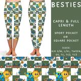 Ready To Ship - Besties Full Length Leggings - Square Pocket TC2