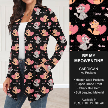 B263 - Preorder Be My Meowentine Cardigan w/ Pockets (Closes 11/30. ETA: late Jan.)