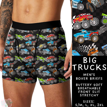 Batch #340 - Comfortable Underwear 4 - Closes 5/16 - ETA early July - Big Trucks Men's Boxer Briefs