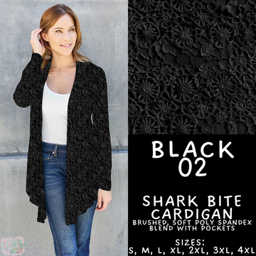 Batch #459 - Black Collection - Closes 12/4 - ETA late Jan - Black 02 Cardigan