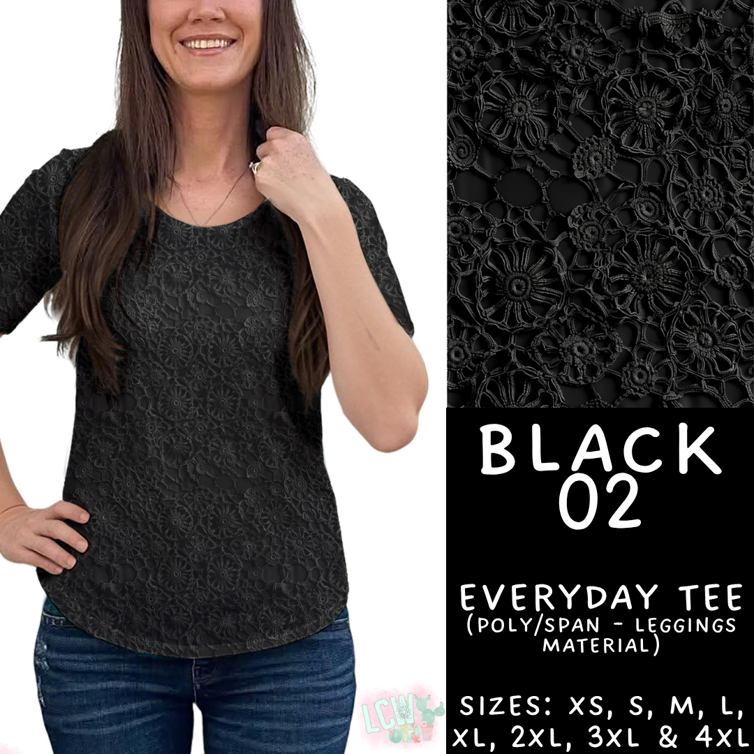 Batch #459 - Black Collection - Closes 12/4 - ETA late Jan - Black 02  Everyday Tee