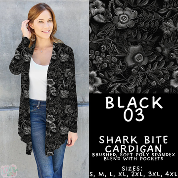 Batch #459 - Black Collection - Closes 12/4 - ETA late Jan - Black 03 Cardigan