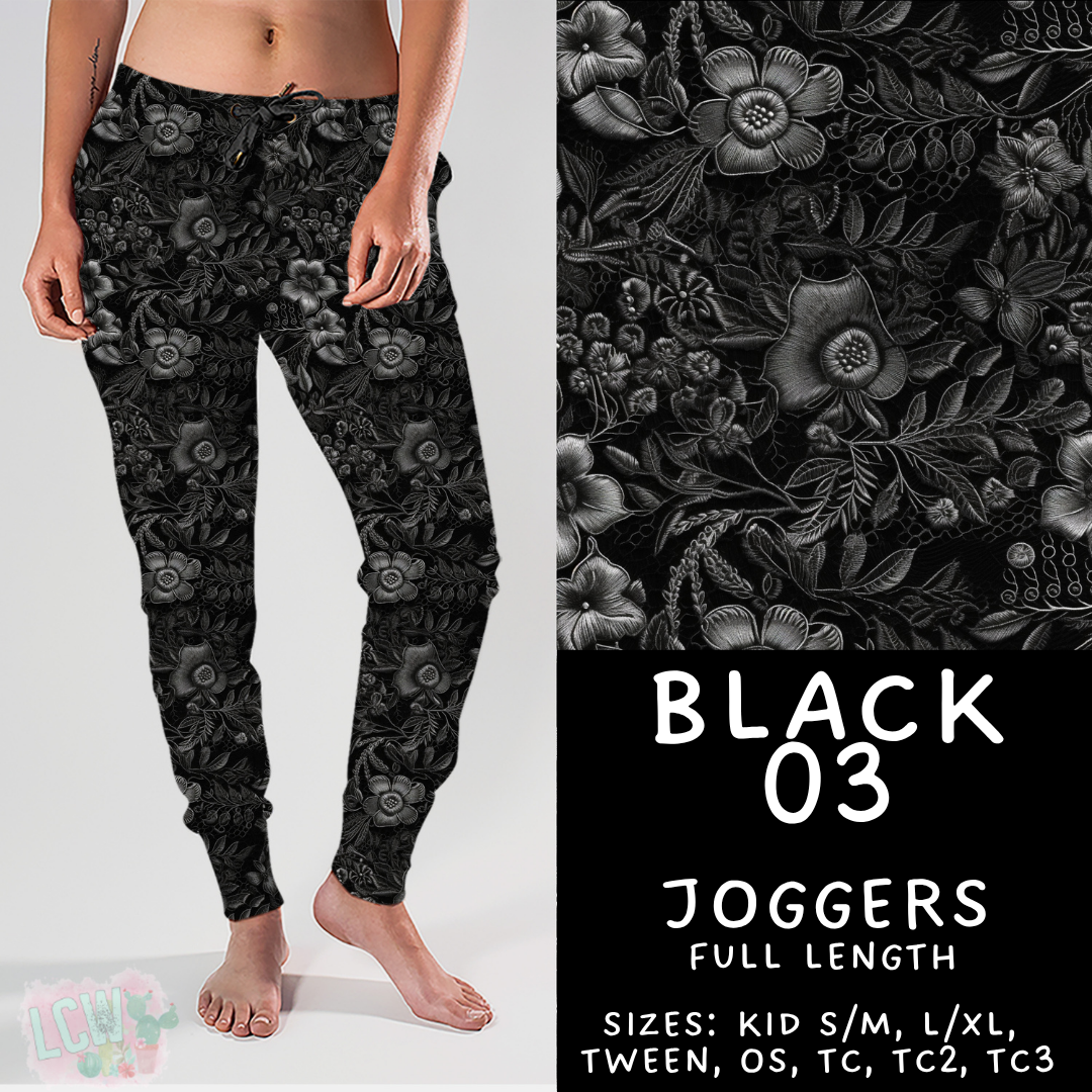 Batch #459 - Black Collection - Closes 12/4 - ETA late Jan - Black 03 Joggers