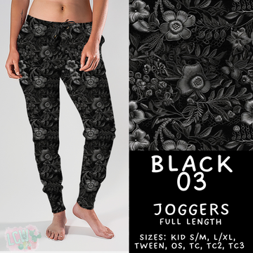 Batch #459 - Black Collection - Closes 12/4 - ETA late Jan - Black 03 Joggers