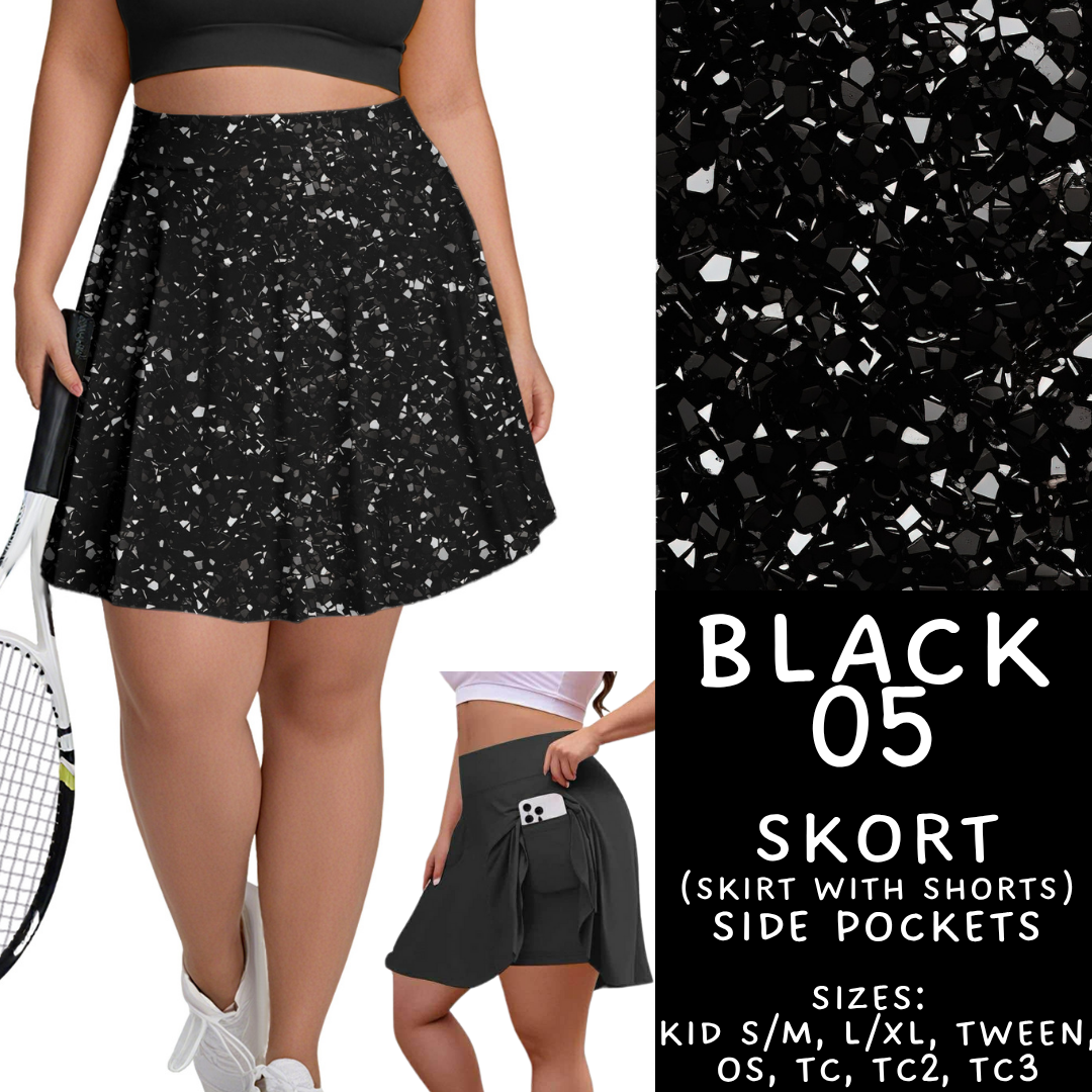 Batch #459 - Black Collection - Closes 12/4 - ETA late Jan - Black 05 Skort
