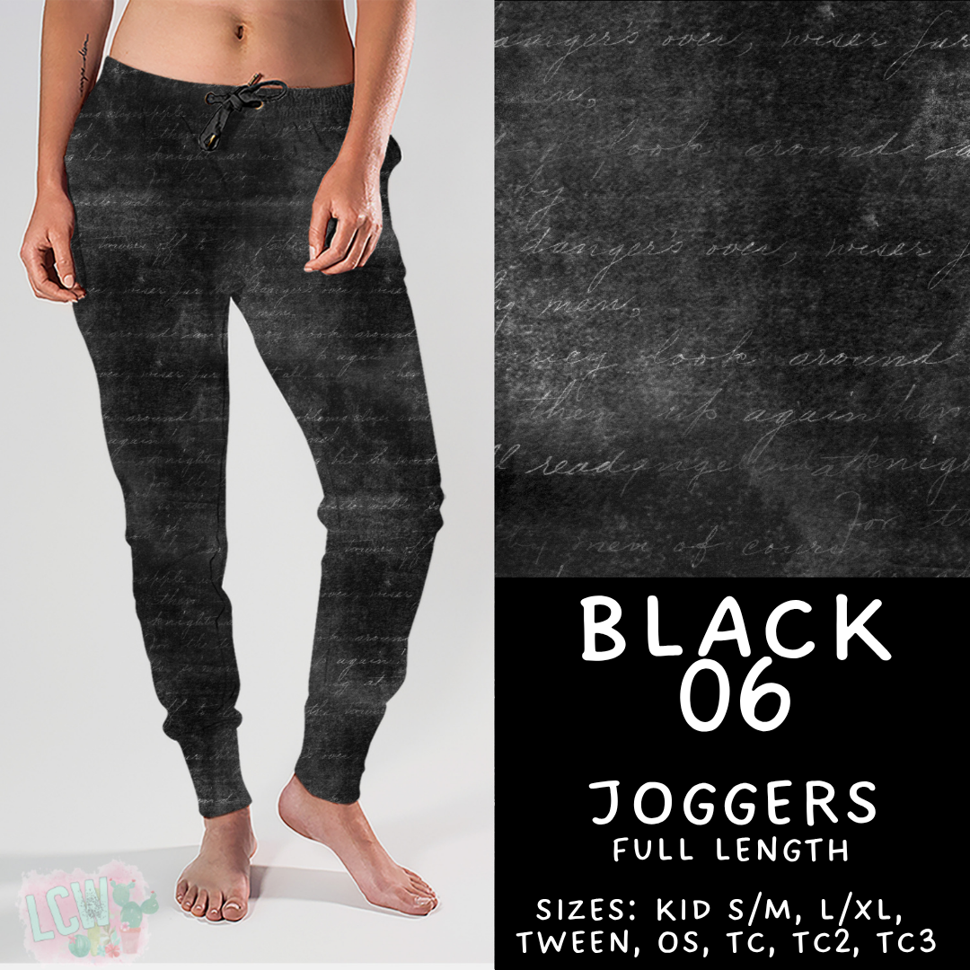 Batch #459 - Black Collection - Closes 12/4 - ETA late Jan - Black 06 Joggers