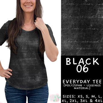 Batch #459 - Black Collection - Closes 12/4 - ETA late Jan - Black 06 Everyday Tee