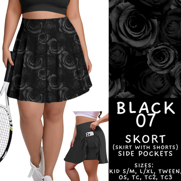 Batch #459 - Black Collection - Closes 12/4 - ETA late Jan - Black 07 Skort