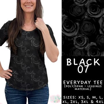 Batch #459 - Black Collection - Closes 12/4 - ETA late Jan - Black 07 Everyday Tee