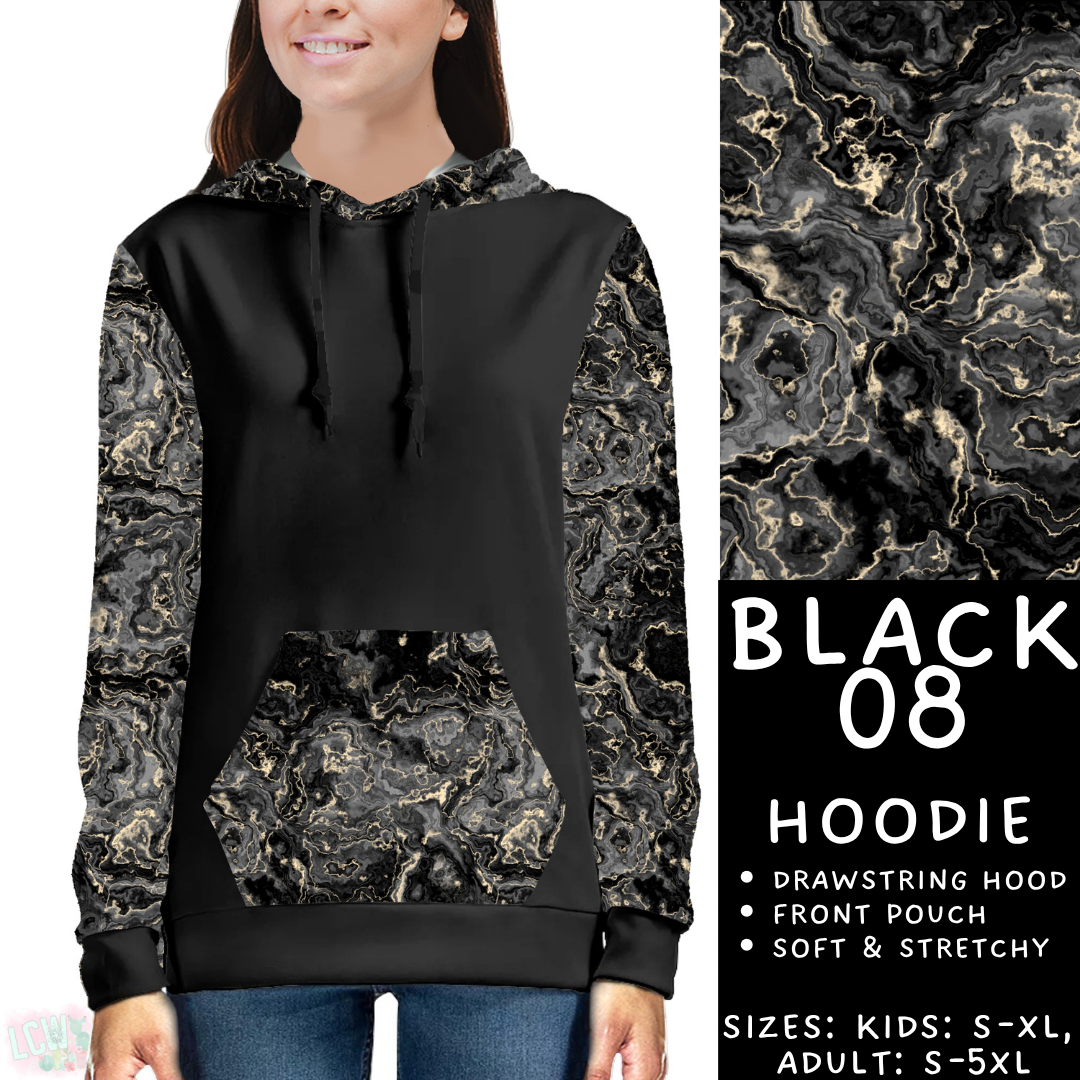 Batch #459 - Black Collection - Closes 12/4 - ETA late Jan - Black 08 Hoodie