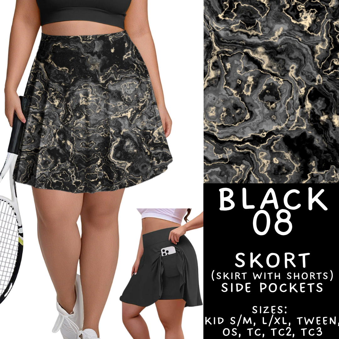 Batch #459 - Black Collection - Closes 12/4 - ETA late Jan - Black 08 Skort