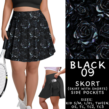 Batch #459 - Black Collection - Closes 12/4 - ETA late Jan - Black 09 Skort