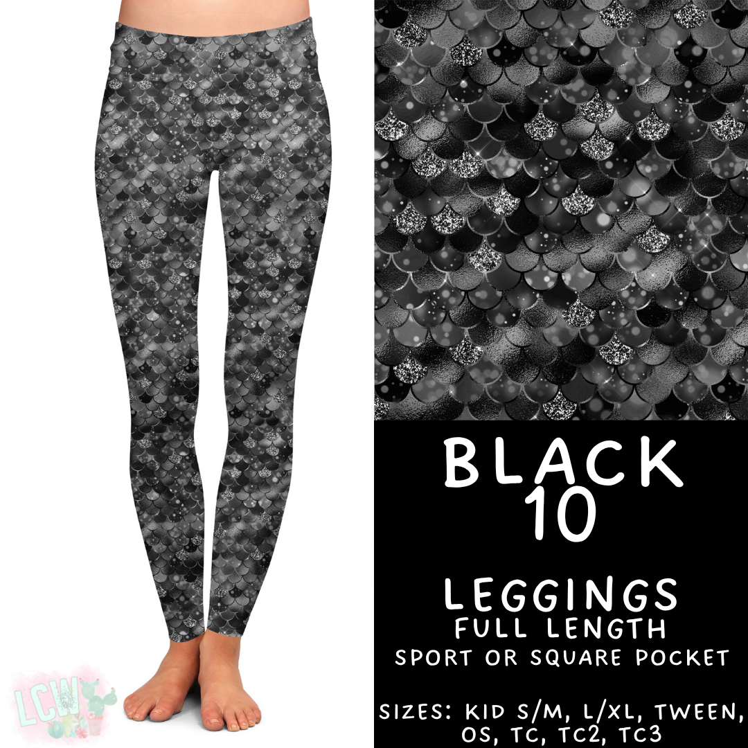Batch #459 - Black Collection - Closes 12/4 - ETA late Jan - Black 10 Full Length Leggings